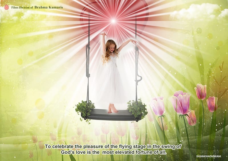 The blissful swing of God's love image